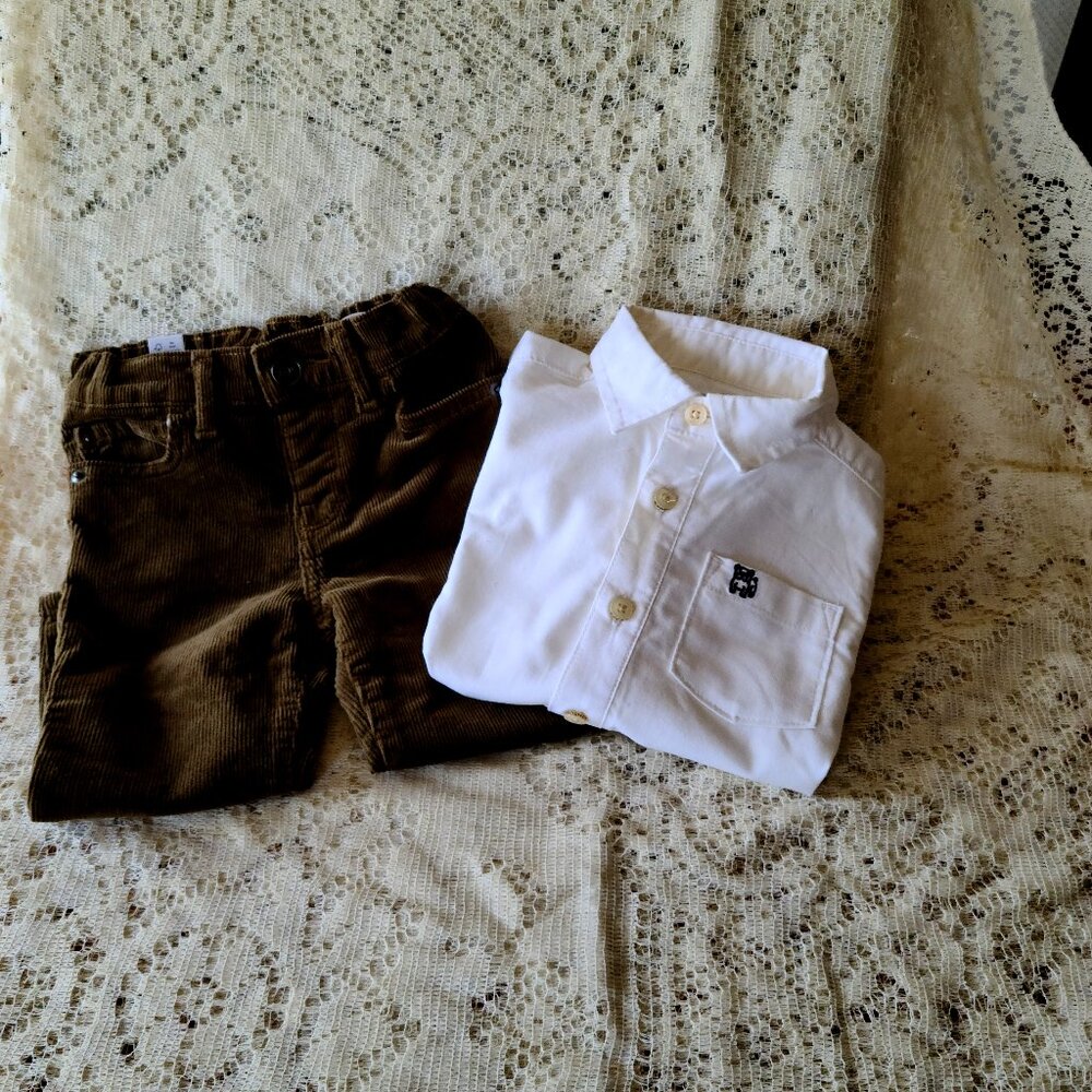 OSH KOSH AND THE CHILDRENS PLACE COMBINED 2 PIECE SET FOR 18 -24 MONTH BOY